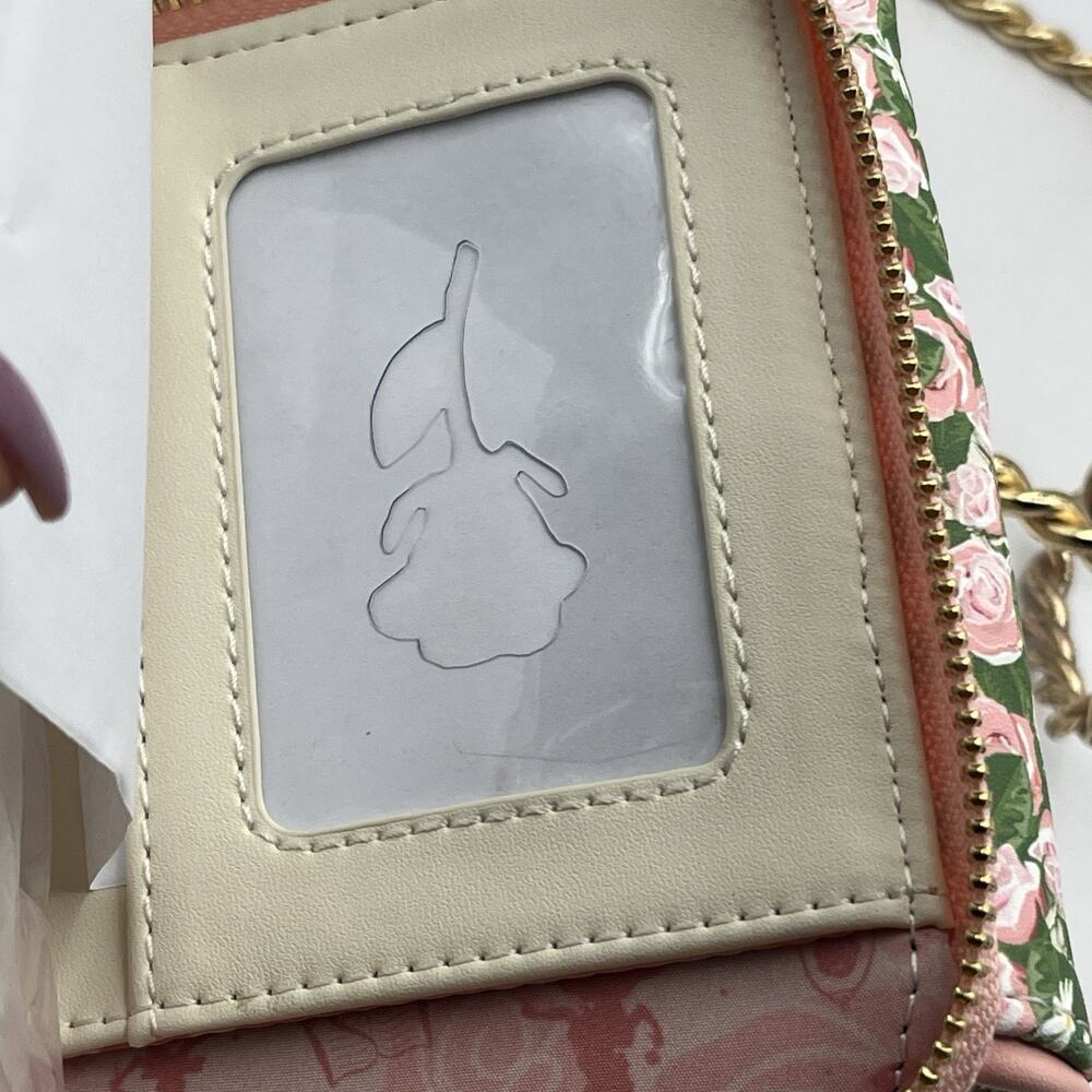 Loungefly Disney Beauty and the Beast Belle Small Zip Around Wallet Beige NWT - Picture 15 of 16